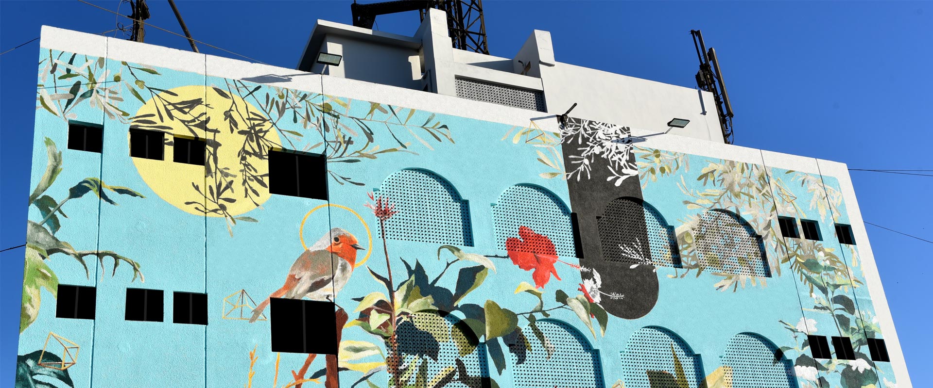 GSA House mural landmark in Keamari Karachi