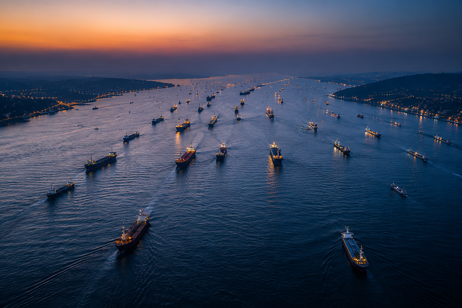 Shipping and logistics infrastructure representing industry development